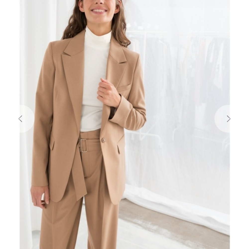 & other stories wool blend tailered blazer